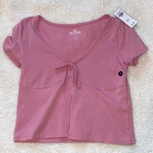 nwt pink hollister top